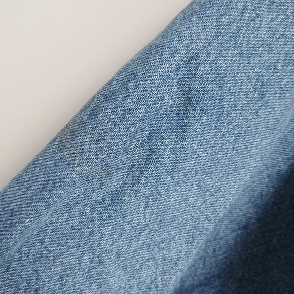 Vintage Gap cropped bracelet sleeve 100% cotton blue denim jean jacket Medium - Picture 5 of 16